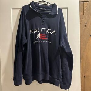 Vintage Nautica Quarter Zip Sweater